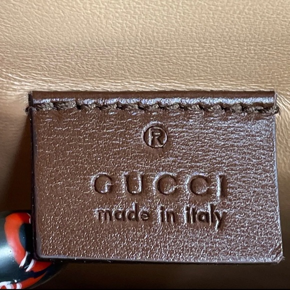 GUCCI Green Python Purse Runway Accordian Bag Interlock GG Brown 550131 Gold - Picture 10 of 15